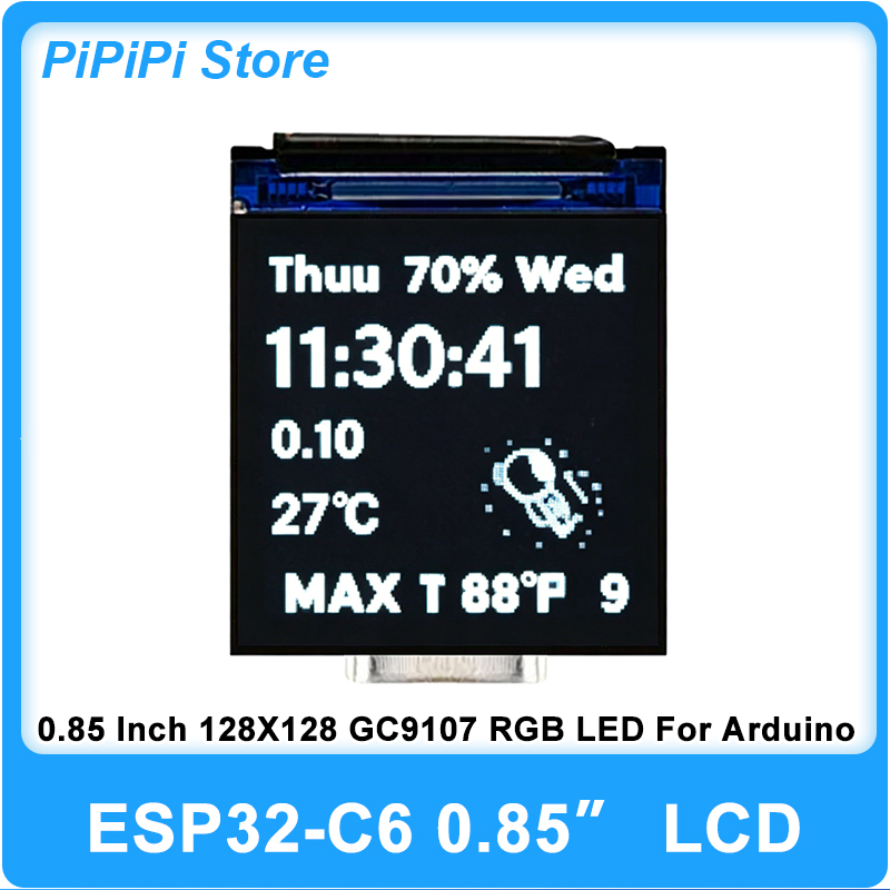 Esp32 C6 - ESP32 C6 0.85 Inci 128X128 Layar