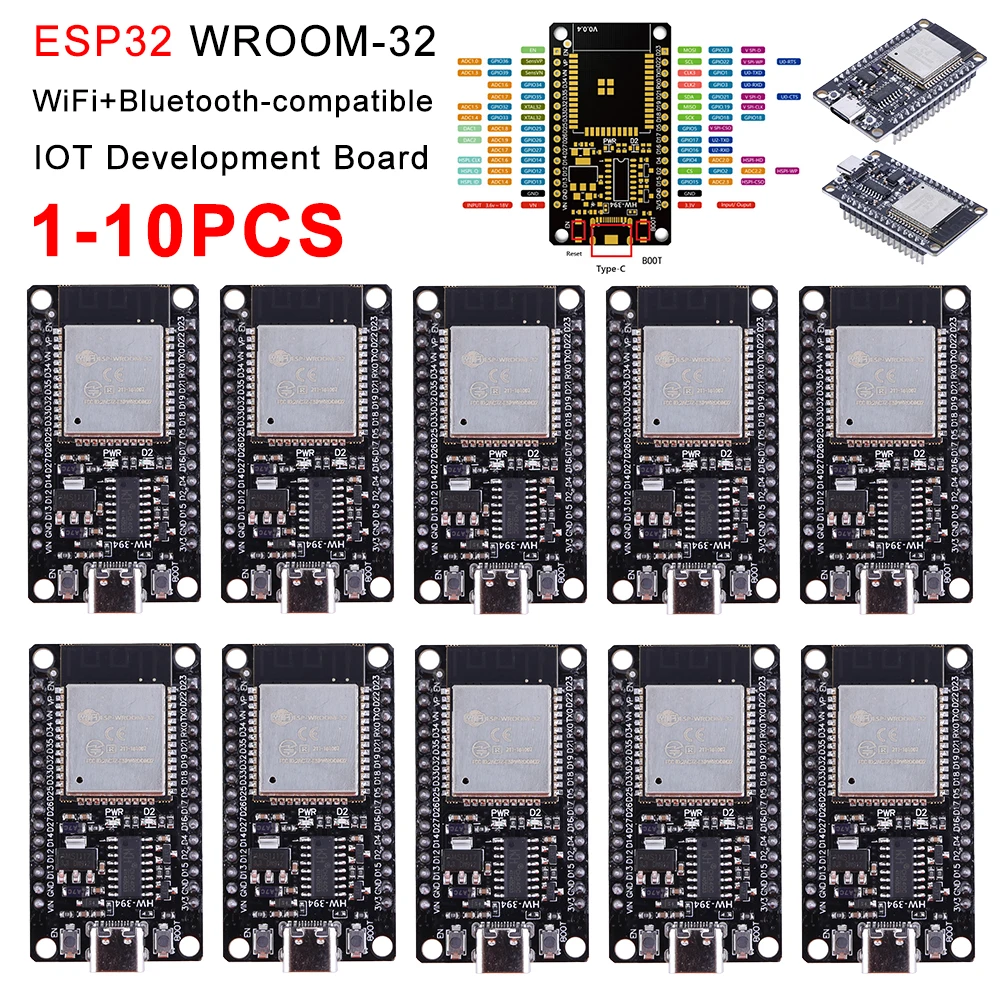 Esp32 Wifi Bluetooth Module - 1-10 Buah Papan Pengembangan ESP32 Modul