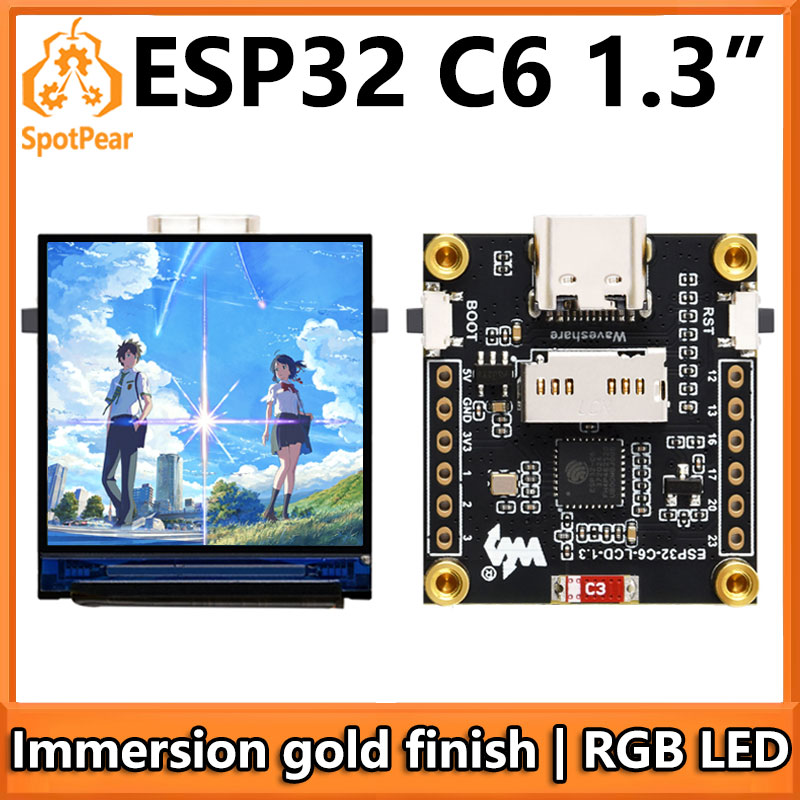 Esp32 C6 - ESP32-C6 Papan Pengembangan LCD Layar 1.3