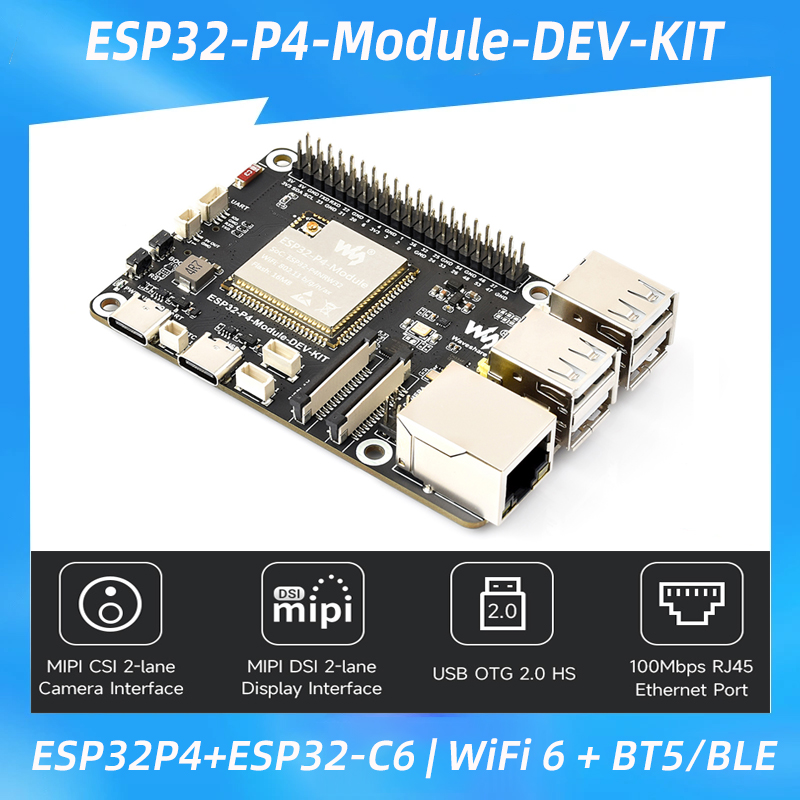 Esp32 C6 - Papan Pengembangan ESP32-P4 + ESP32-C6, WiFi