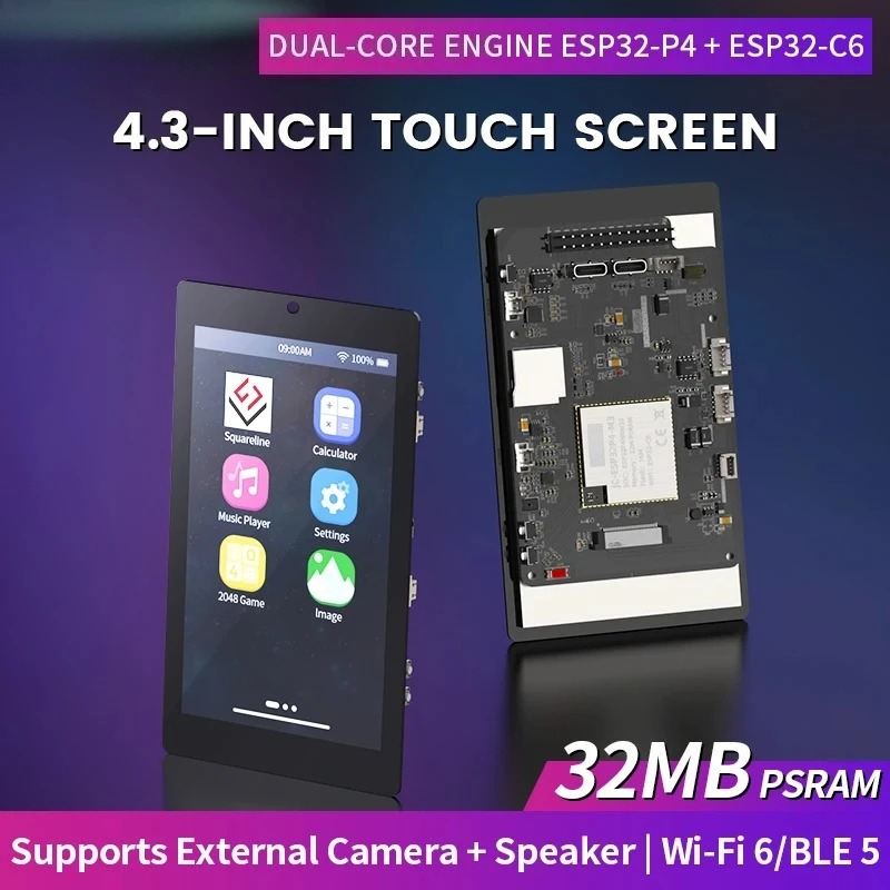 Esp32 C6 - Layar Sentuh Kapasitif IPS 4,3 inci