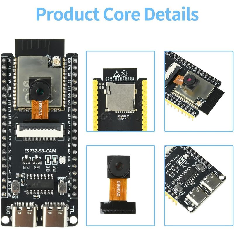 Papan ESP32-S3-CAM dengan Kame - Esp32 Wifi Bluetooth Module ulasan dan harga