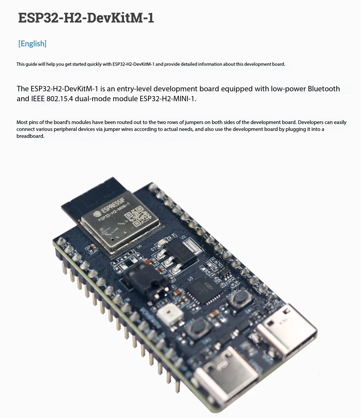 Espressif ESP32-H2-DevKitM-1,  - Esp32 H2 ulasan dan harga