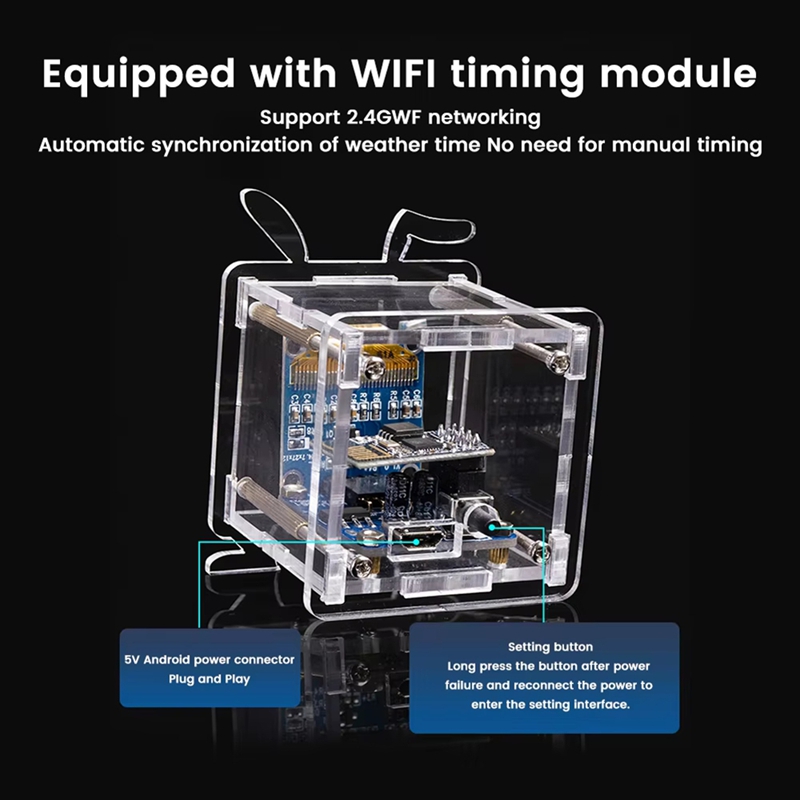 AAAEL-DIY Esp8266 Kit Jam Elek - Esp8266 ulasan dan harga