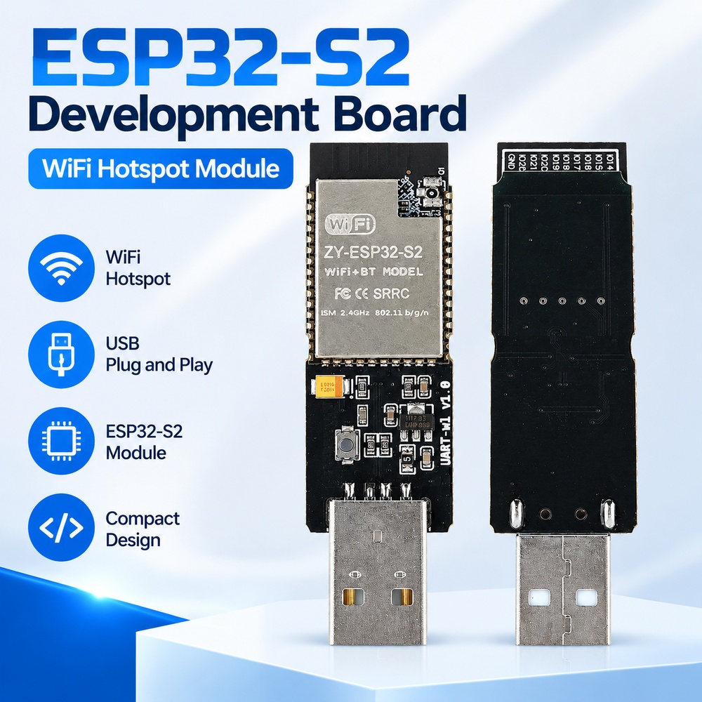 Papan Pengembangan ESP32-S2, M - Esp32 S2 ulasan dan harga